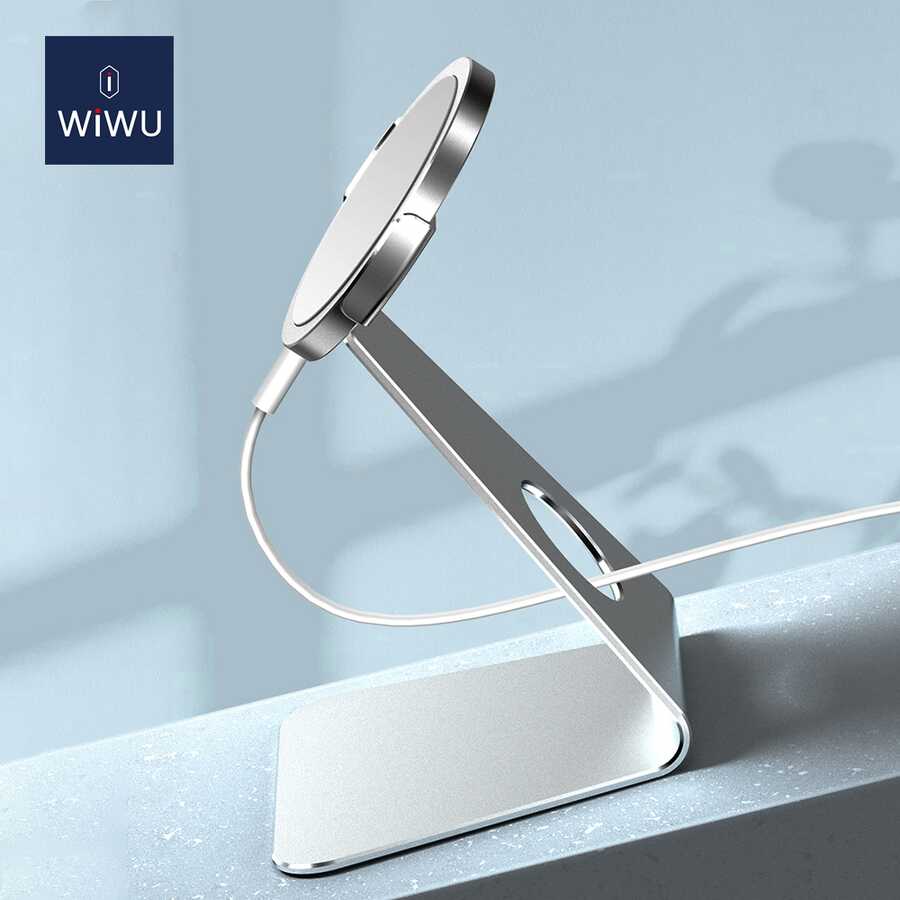 Wiwu ZM303 M-safe Şarj Standı Gümüş