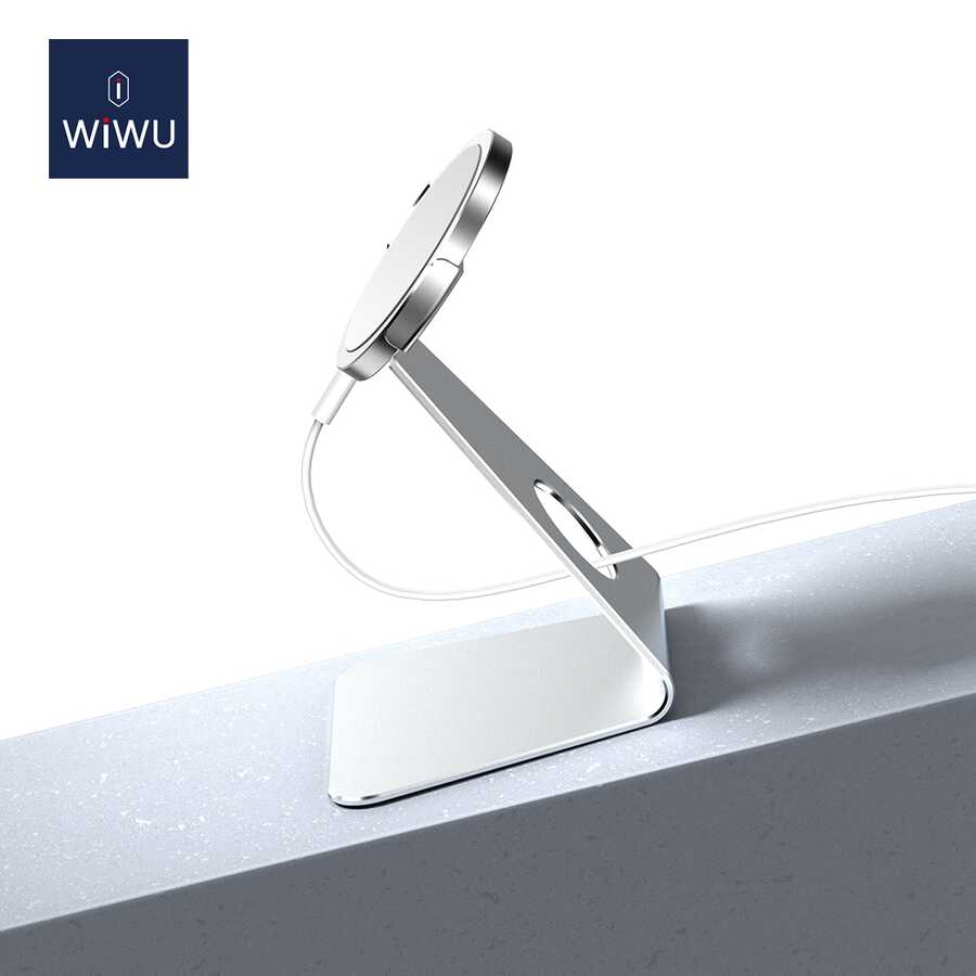 Wiwu ZM303 M-safe Şarj Standı Gümüş