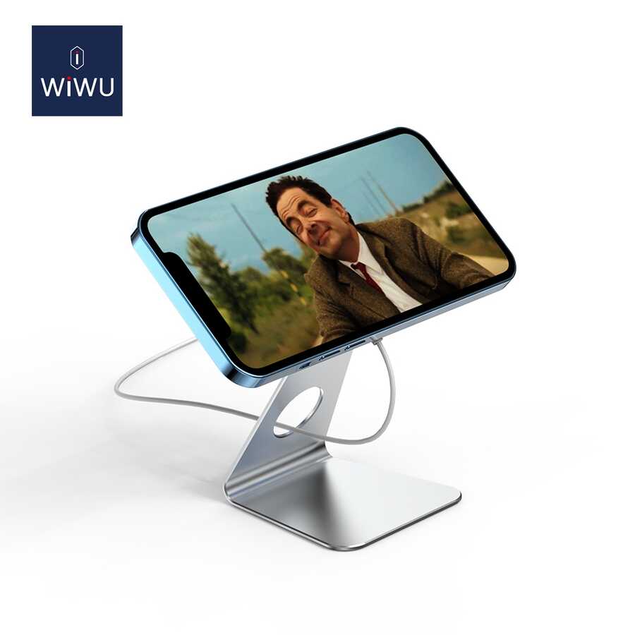 Wiwu ZM303 M-safe Şarj Standı Gümüş