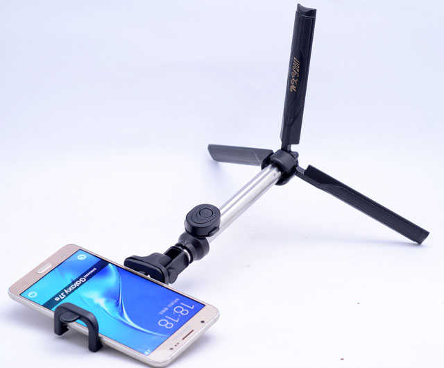 WXY 2017 Bluetoothlu Selfie Çubuğu Siyah