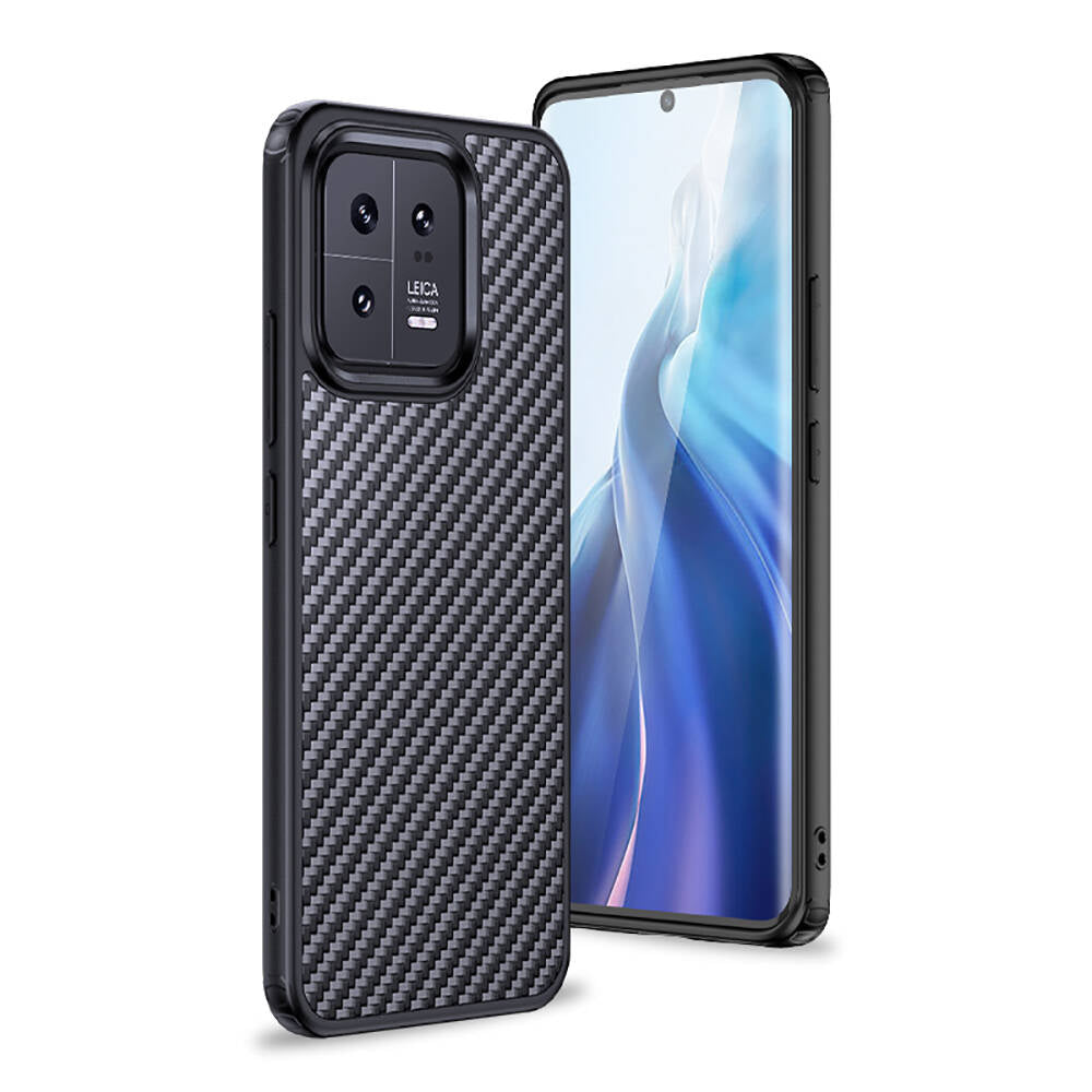 Xiaomi Mi 13 Pro Kılıf Aramid Karbon Fiber M-safe Özellikli Wlons Radison Kapak