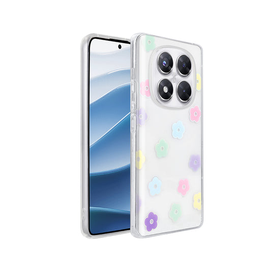 Xiaomi Redmi Note 14 Pro 4G Kılıf Şeffaf Figürlü Zore Folk Sert Kapak