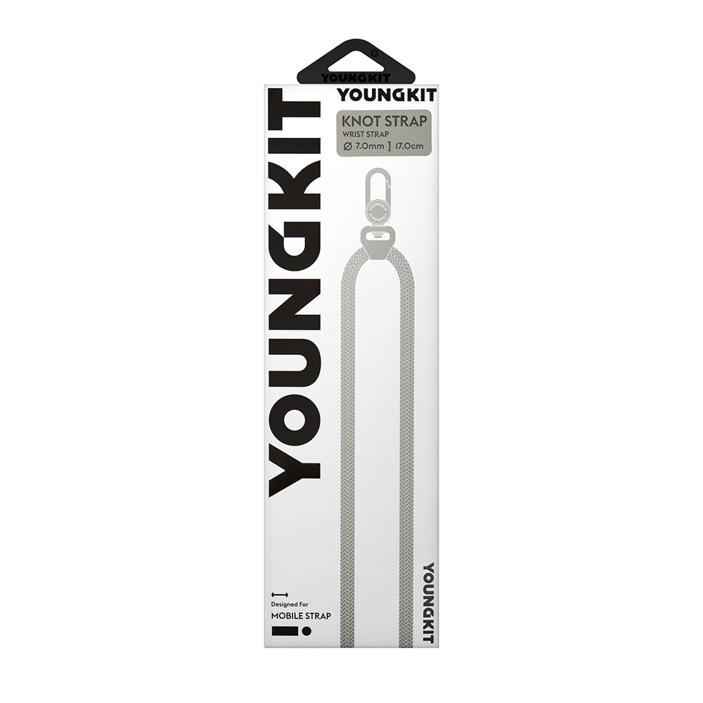 Youngkit YQ002 Yansıtıcı Şerit Desenli Cep Telefonu Bilek Askı İpi Siyah