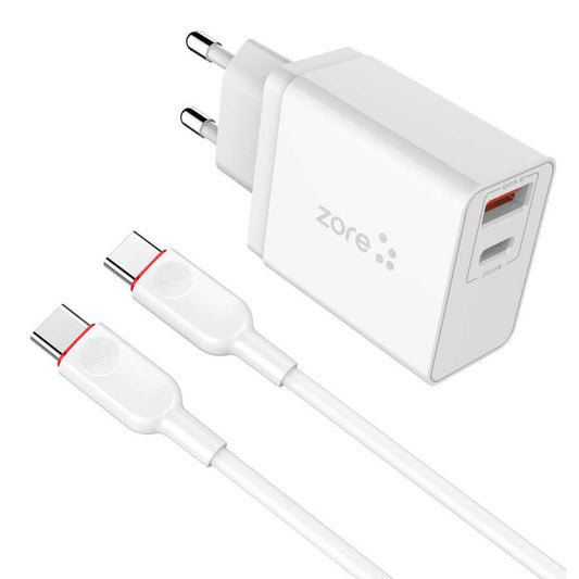 Zore XMac Serisi ZR-X2 PD To Type-C 2 in 1 Şarj Seti