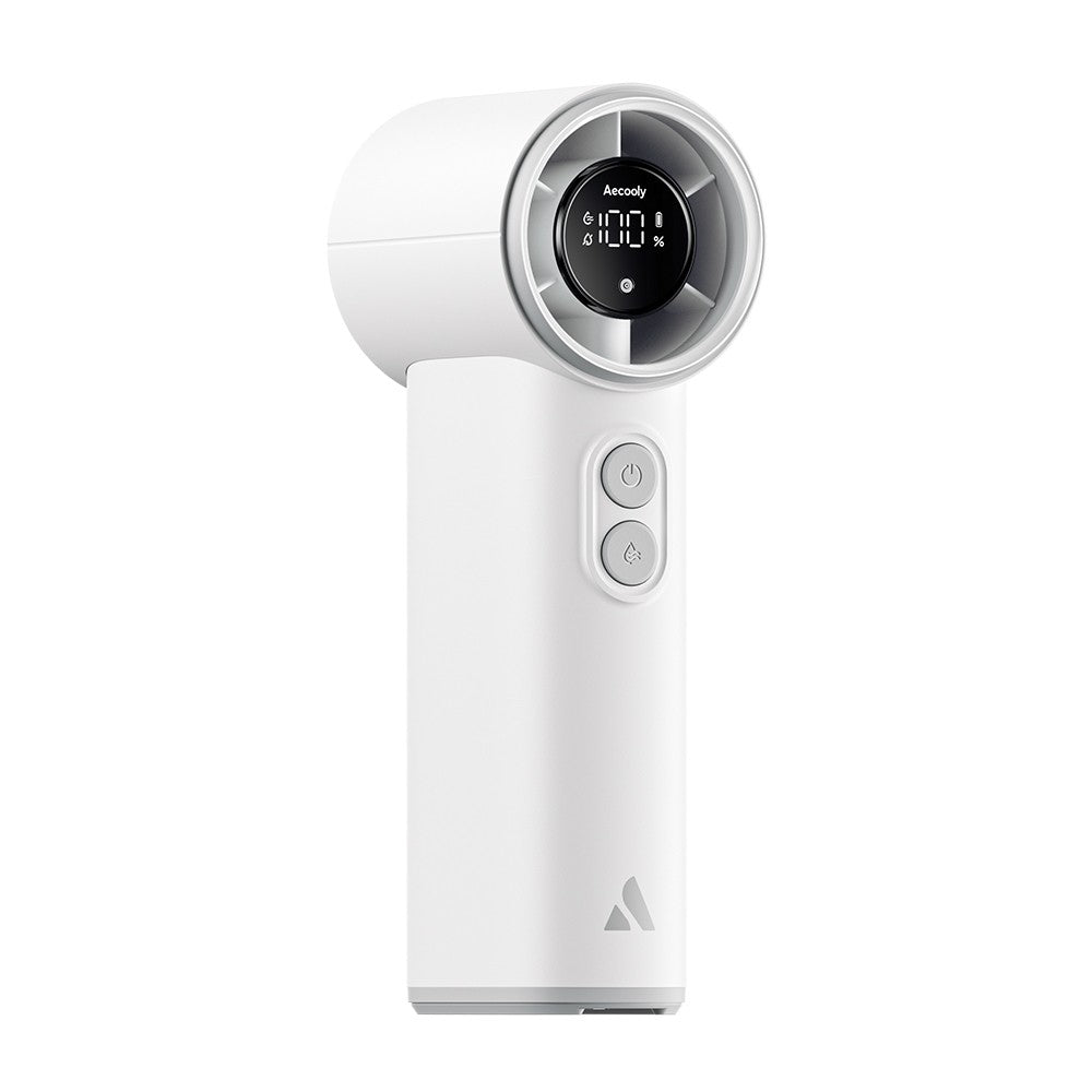 Aecooly PM02 Dijital LED Göstergeli Mist Chill Özellikli 5 Kademeli Portatif Soğutucu El Fanı