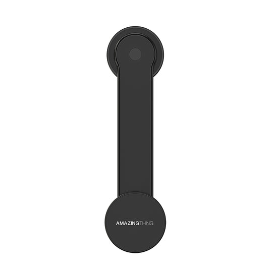 Amazingthing Explorer Pro Mag Magnetik M-safe Uyumlu Bükülebilen Eğimli ve Düz Zemin Araç Telefon Tutucu Siyah