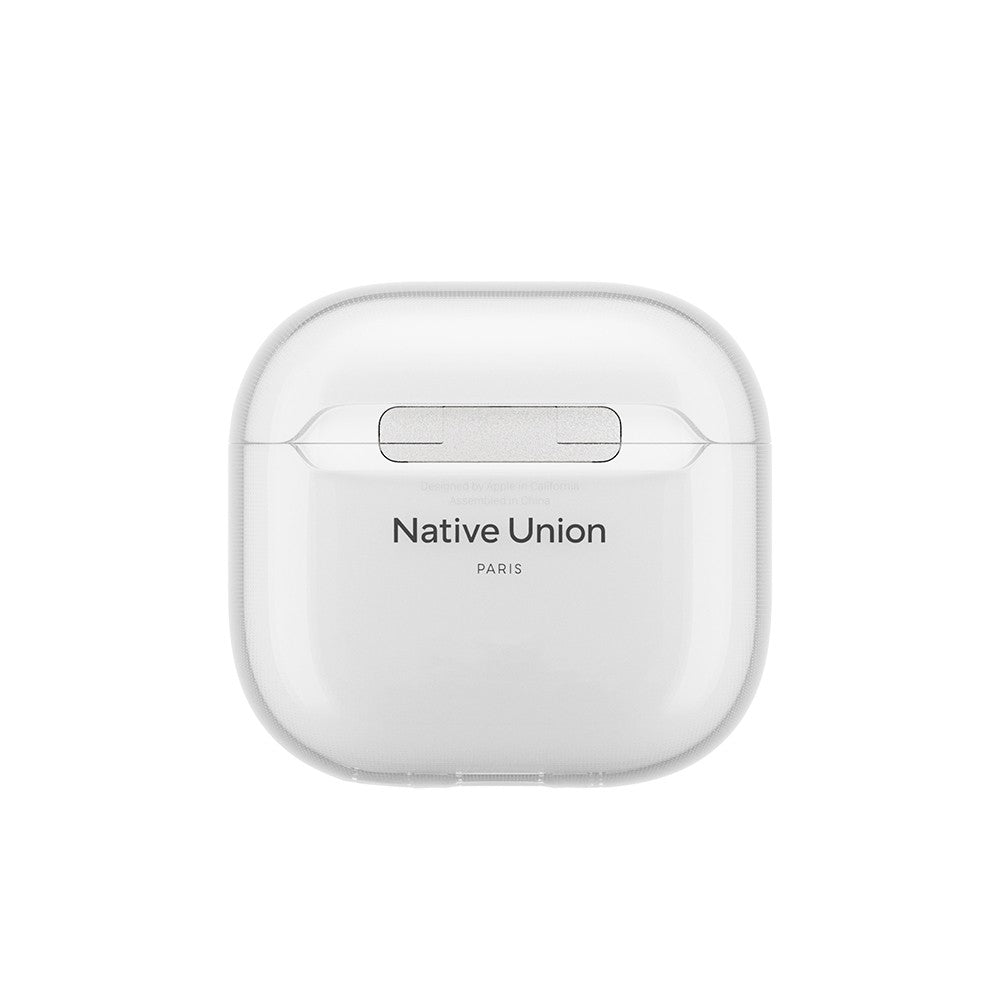 Apple AirPods 4 Kılıf Qi M-Safe Şarj Özellikli Native Union RE Clear Serisi Silikon Kapak