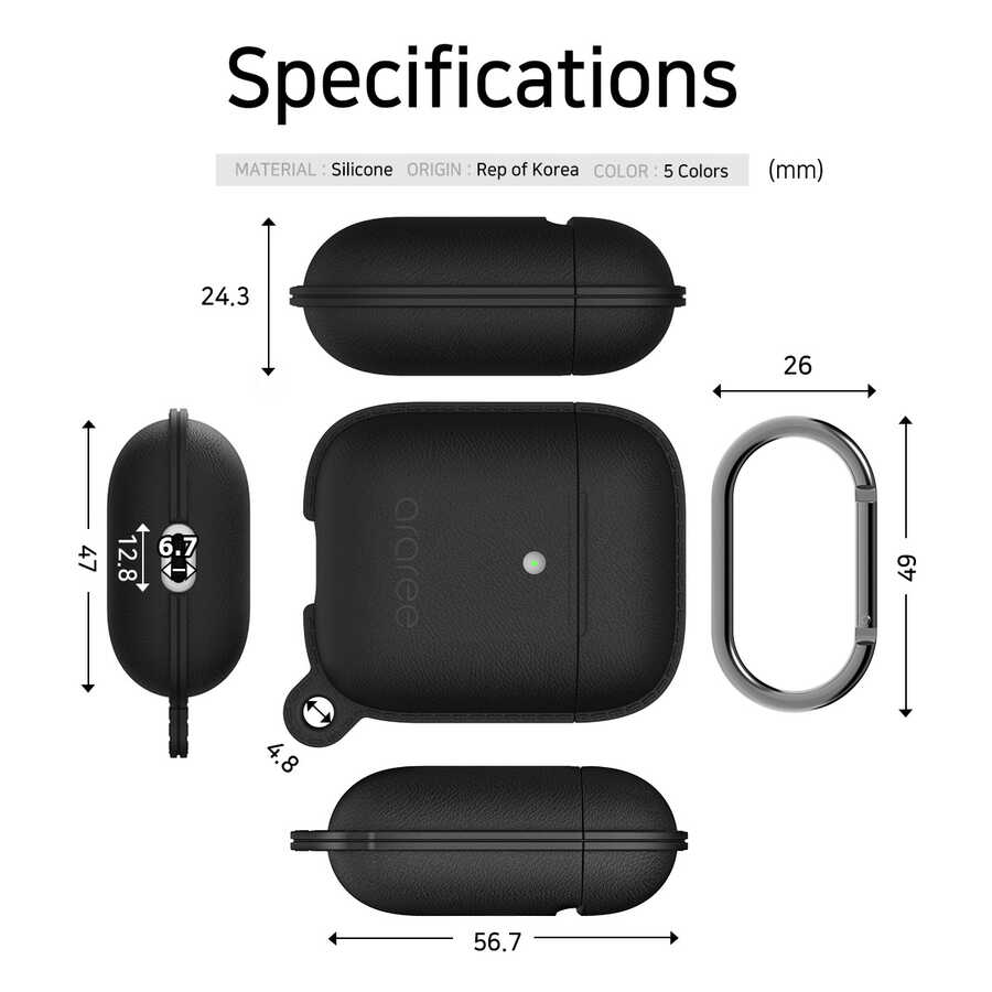 Apple Airpods Kılıf Araree Pops Kapak Beyaz