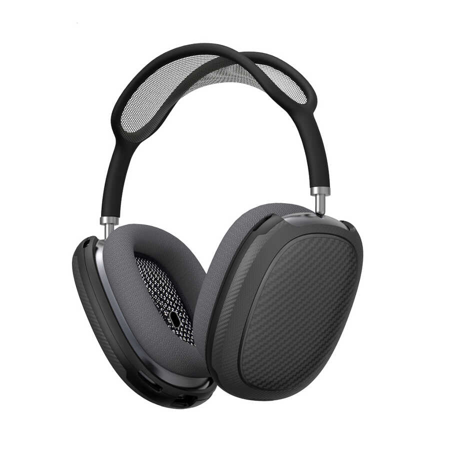 Apple Airpods Max Wiwu Armor Carbon Koruyucu Kılıf Kırmızı