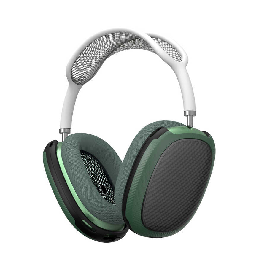 Apple Airpods Max Wiwu Armor Carbon Koruyucu Kılıf Kırmızı