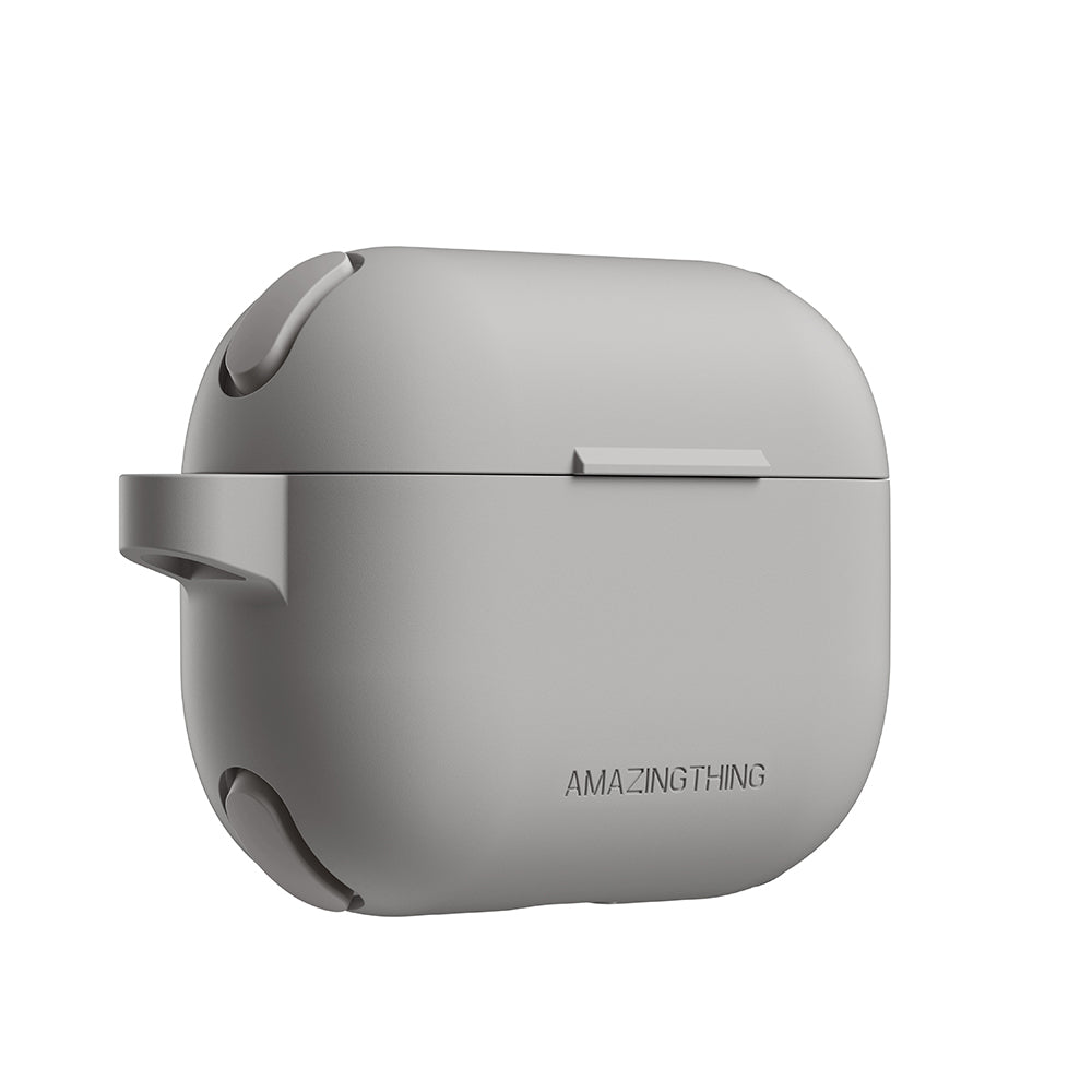 Apple Airpods Pro 2 Amazingthing Airbag Köşe Tasarımlı Omni Serisi Silikon Kapak Desert Titanyum