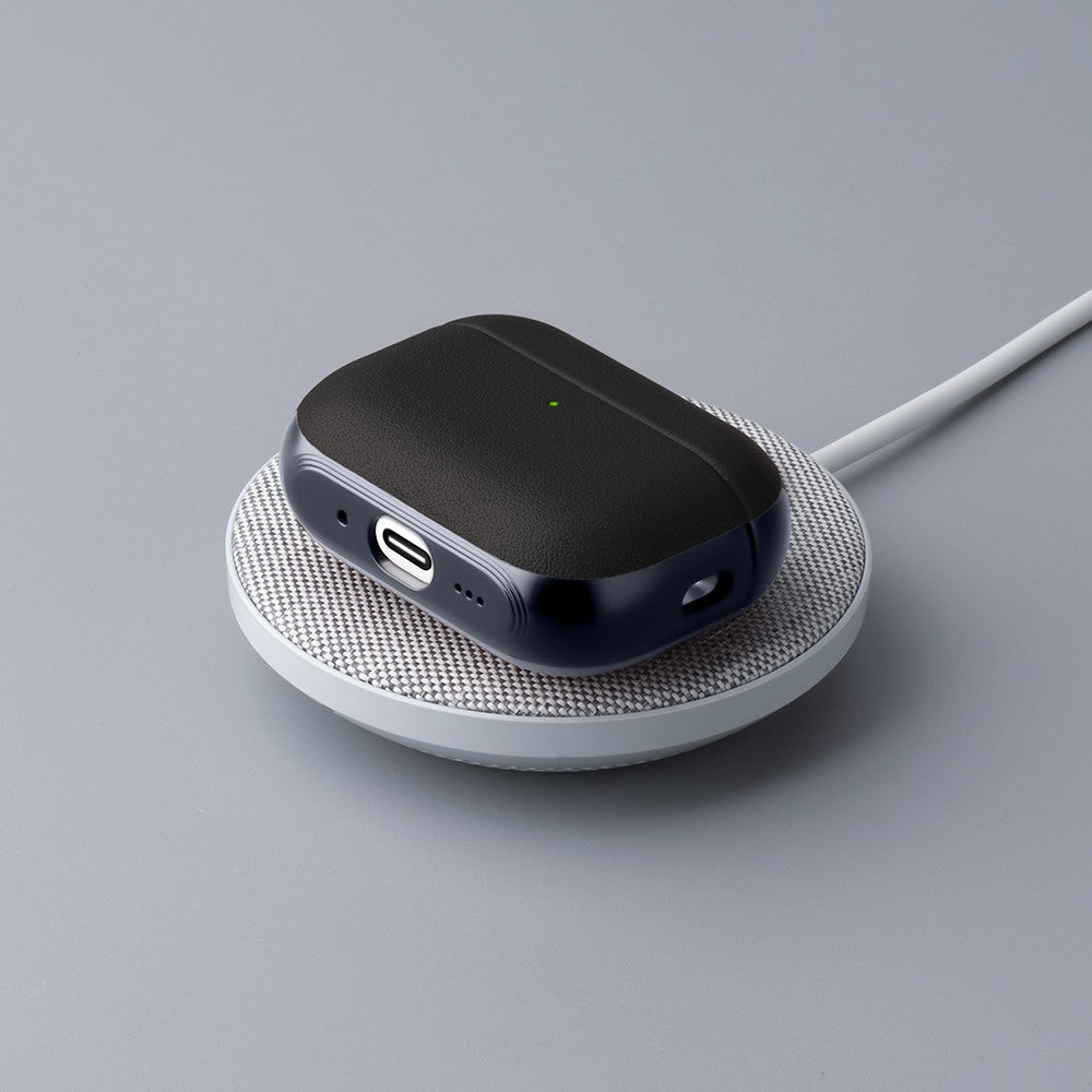 Apple AirPods Pro 3 Kılıf M-Safe Şarj Özellikli Mutural Poying Serisi Deri Tasarımlı Kapak