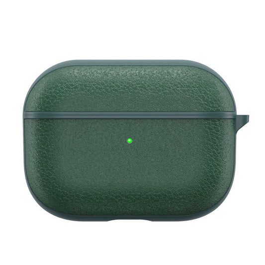 Apple Airpods Pro Kılıf Wiwu Calfskin Kılıf Kahverengi