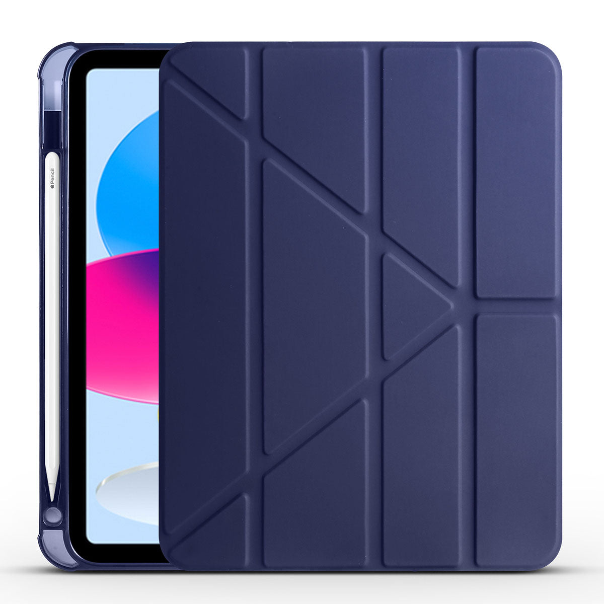 Apple iPad 10.9 2022 (10.Nesil) Kılıf Zore Tri Folding Kalem Bölmeli Standlı Kılıf
