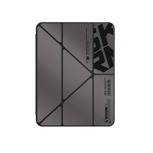 Apple iPad Air 11 2024 Kılıf SkinArma Holografik Tasarımlı Arkası Şeffaf Çıkarılabilir Magnetik Kira Kobai Kılıf Füme