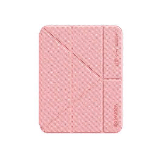 Apple iPad Air 11 2024 Kılıf Skinarma Kalemlikli Arkası Şeffaf Standlı Magnetik Zeta Kılıf
