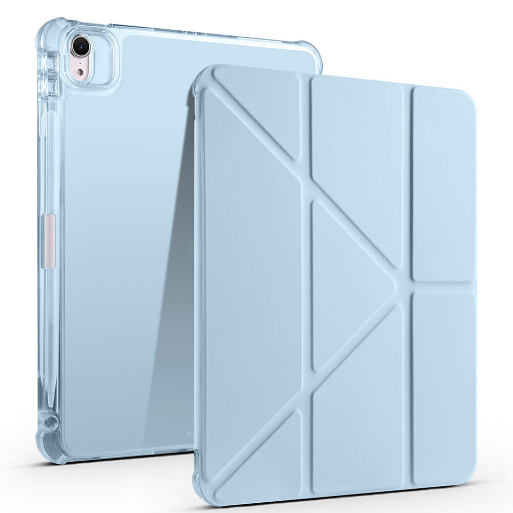Apple iPad Air 11 2024 Kılıf Zore Tri Folding Kalem Bölmeli Standlı Kılıf