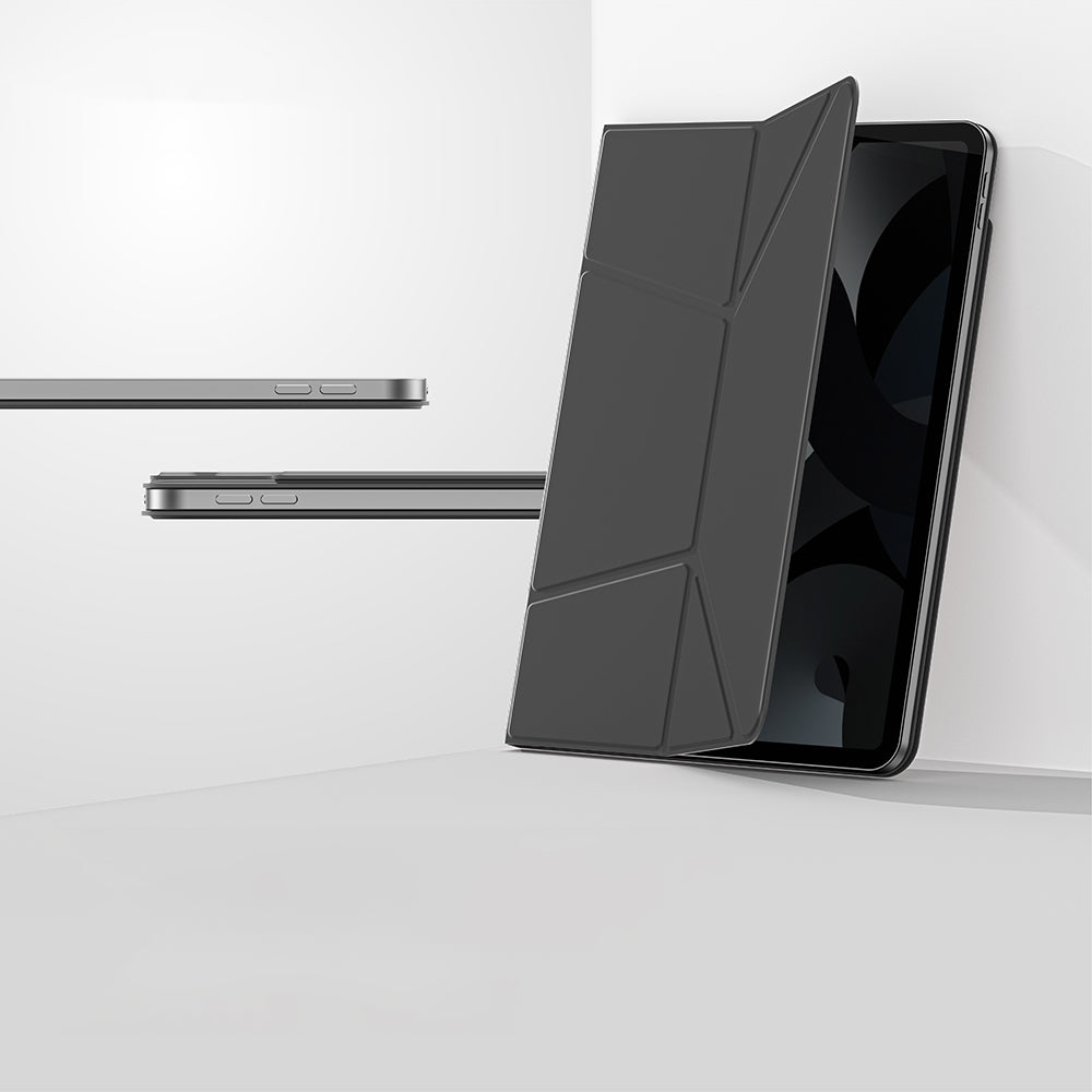 Apple iPad Air 11 2025 M3 Amazingthing Matte Pro Mag Folio Katlanabilir Magnetik Standlı Kılıf Pembe