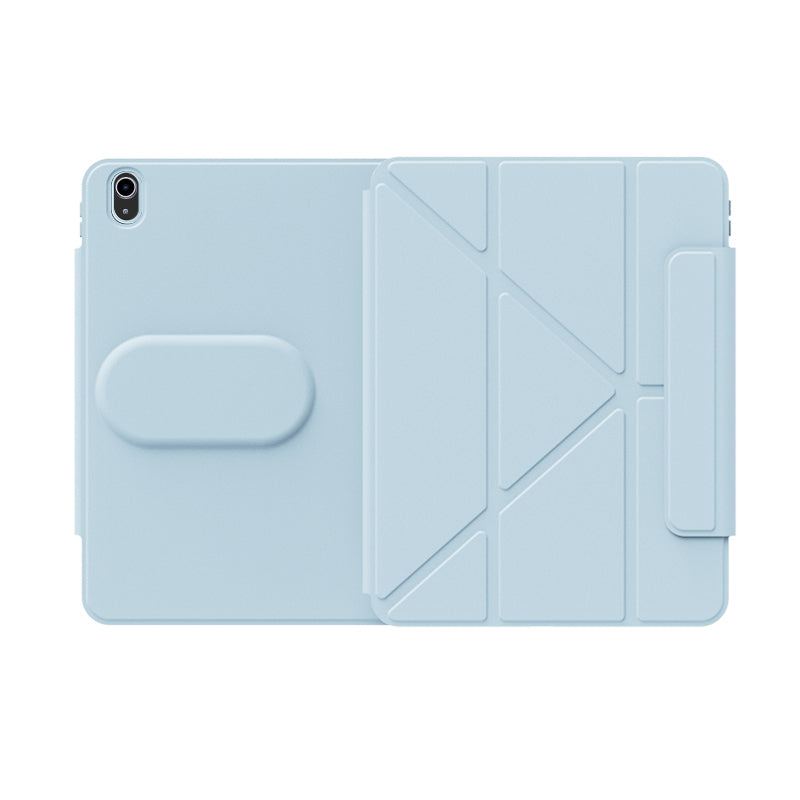 Apple iPad Air 11 2024 Wiwu 360° Dönebilen Standlı Magnetik Koruyucu Tablet Kılıfı Pembe