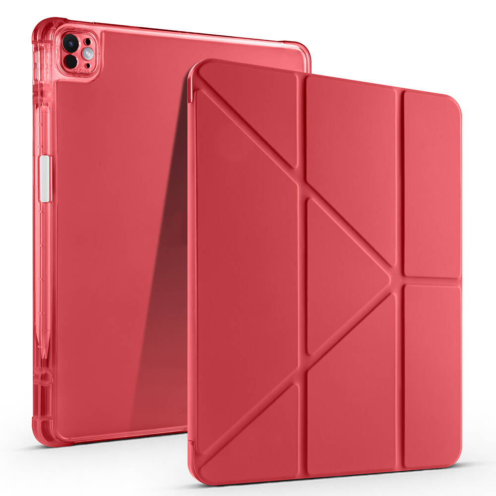 Apple iPad Air 13 2025 M3 Kılıf Zore Tri Folding Kalem Bölmeli Standlı Kılıf