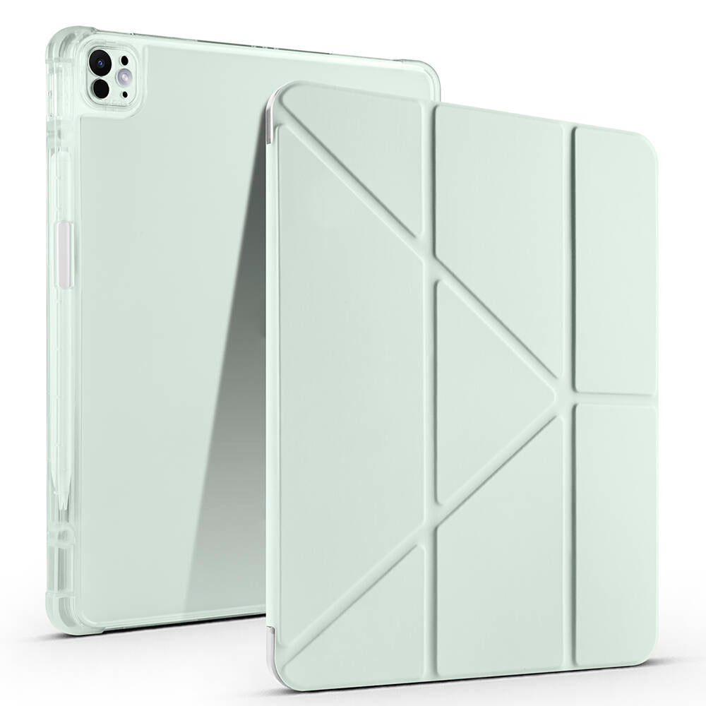Apple iPad Air 13 2025 M3 Kılıf Zore Tri Folding Kalem Bölmeli Standlı Kılıf