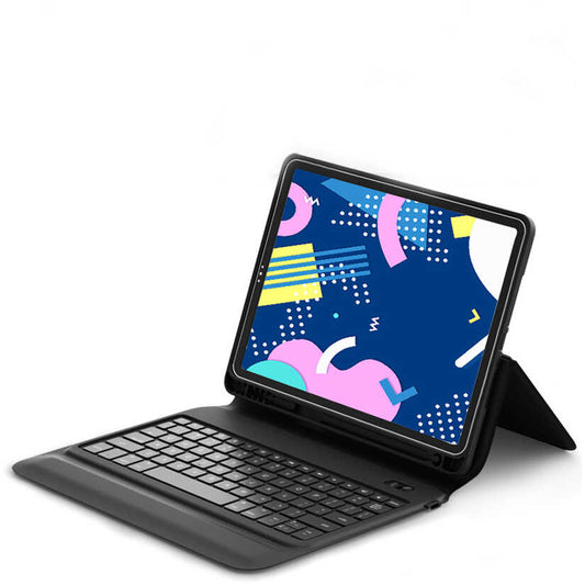 Apple iPad Pro 11 2020 (2.Nesil) Wiwu Keyboard Folio Kablosuz Klavyeli Kılıf Siyah