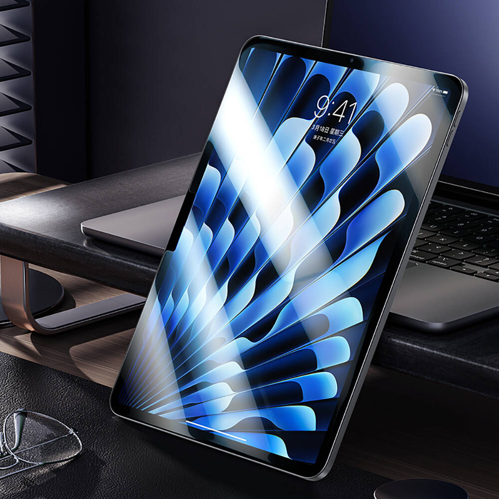 Apple iPad Pro 11 2025 M5 Benks King Kong Eğimli Kenar Oleofobik Özellikli Temperli Cam Ekran Koruyucu Şeffaf