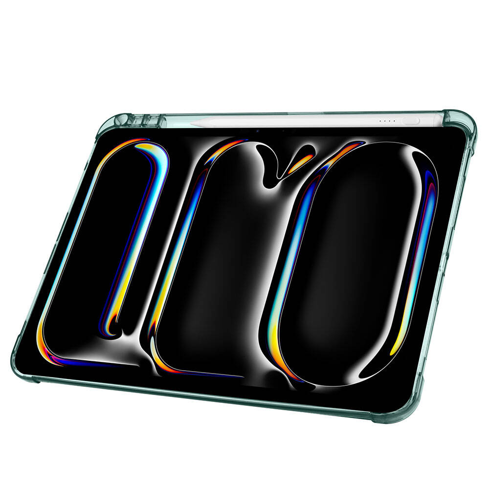 Apple iPad Pro 11 2025 M5 Kılıf Zore Tri Folding Kalem Bölmeli Standlı Kılıf Lacivert