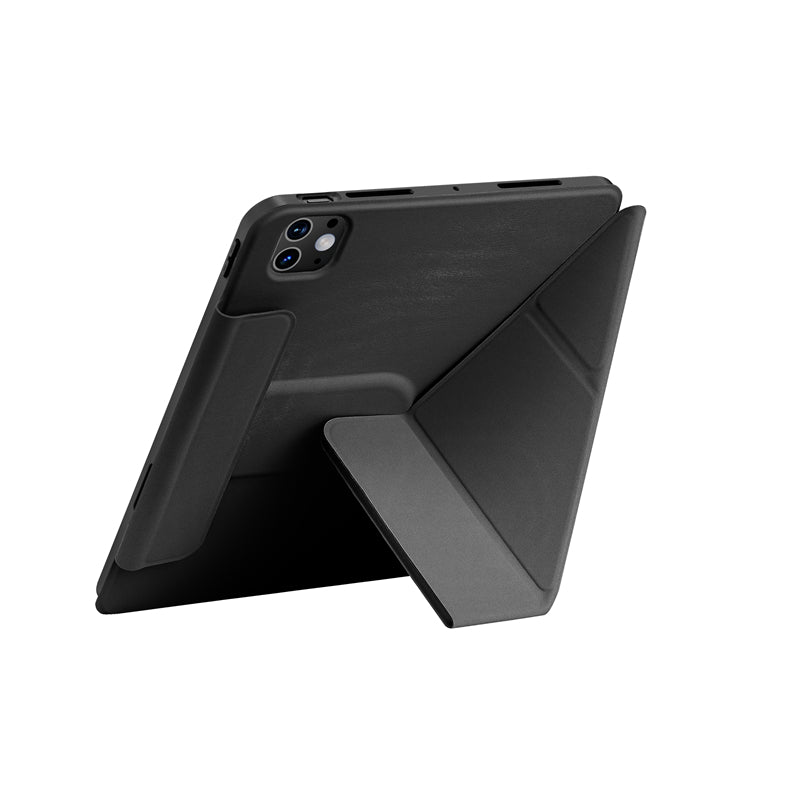 Apple iPad Pro 11 2025 M5 Wiwu 360° Dönebilen Standlı Magnetik Koruyucu Tablet Kılıfı Pembe