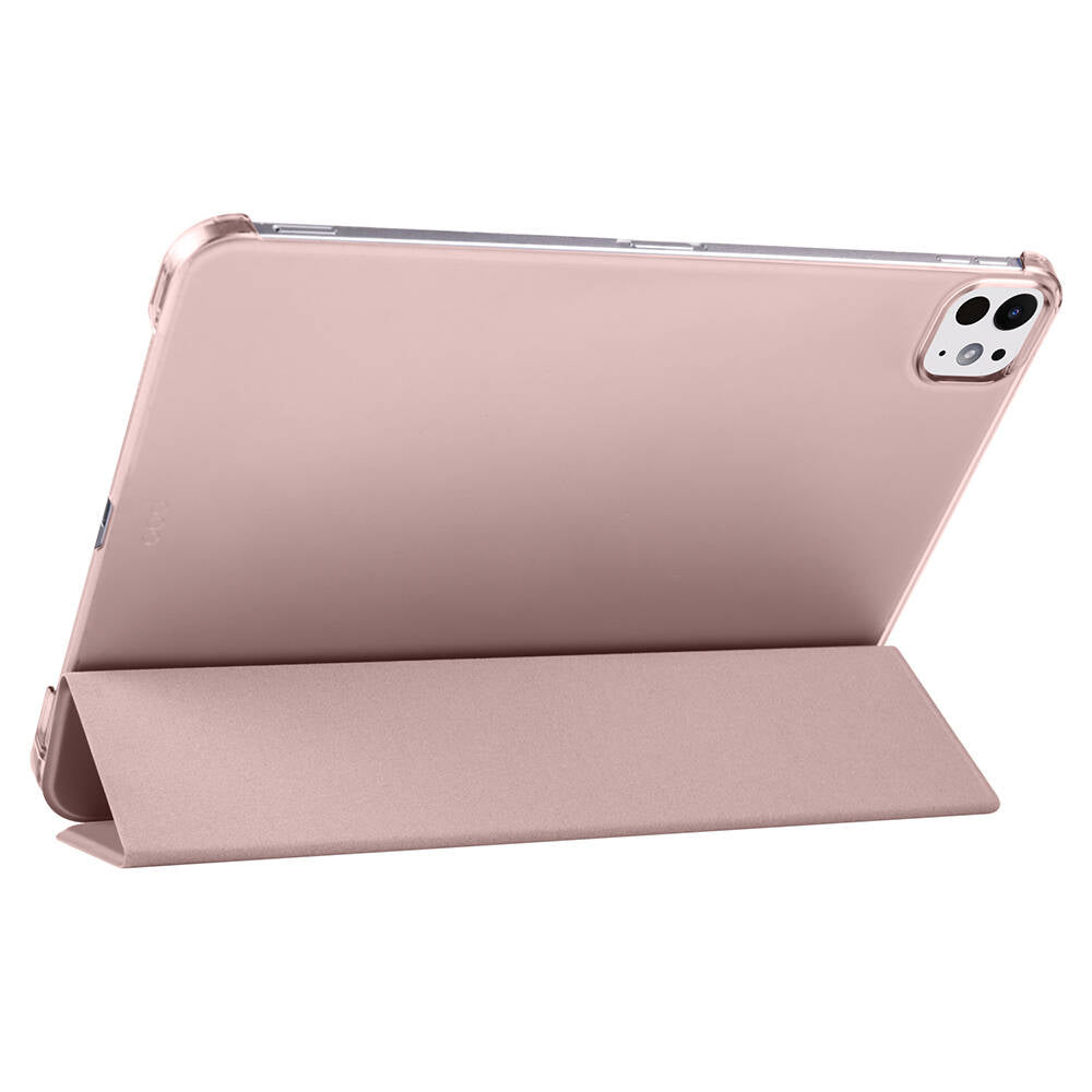 Apple iPad Pro 11 2025 M5 Zore Smart Cover Kalem Bölmeli Standlı 1-1 Kılıf Kırmızı