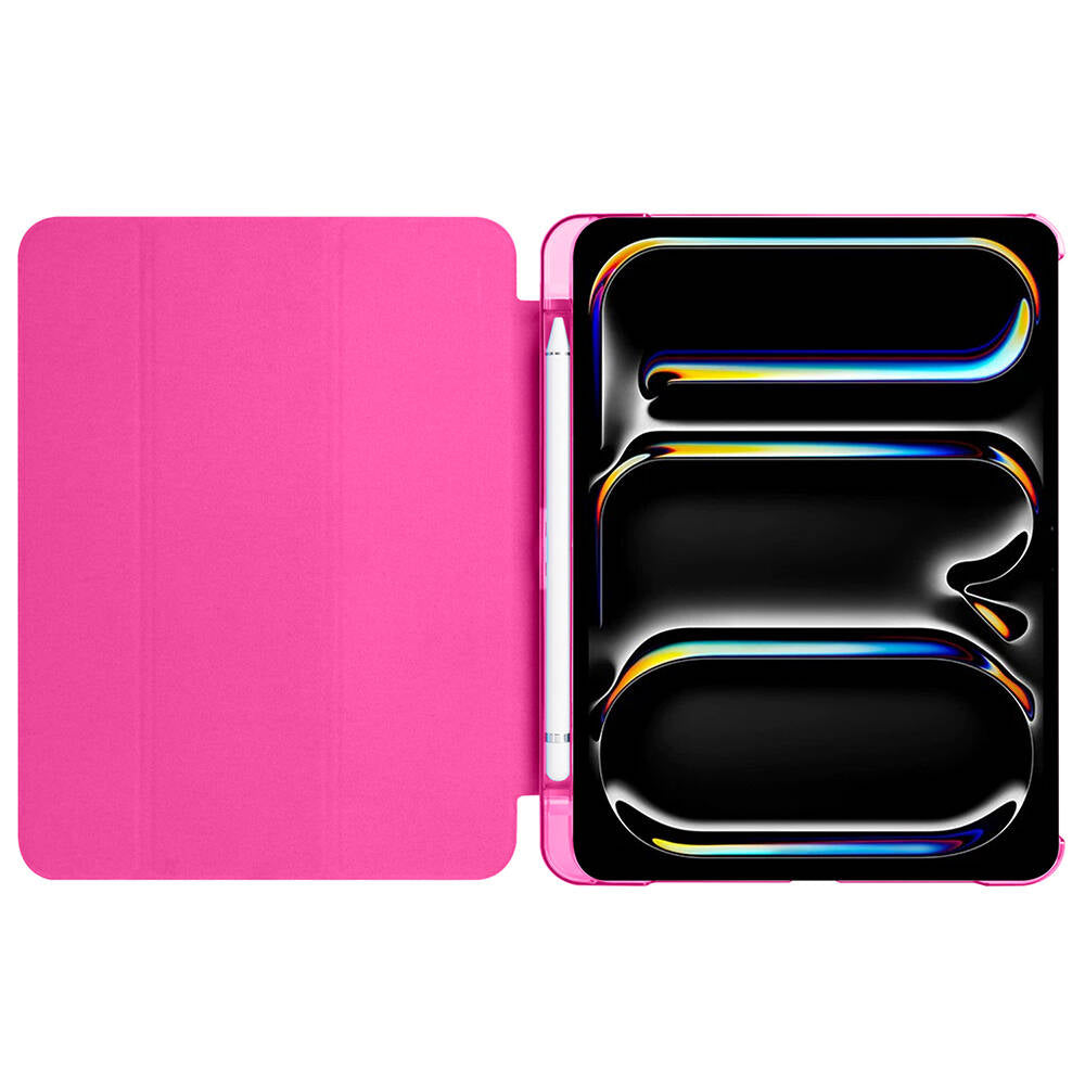 Apple iPad Pro 11 2025 M5 Zore Smart Cover Kalem Bölmeli Standlı 1-1 Kılıf Mavi