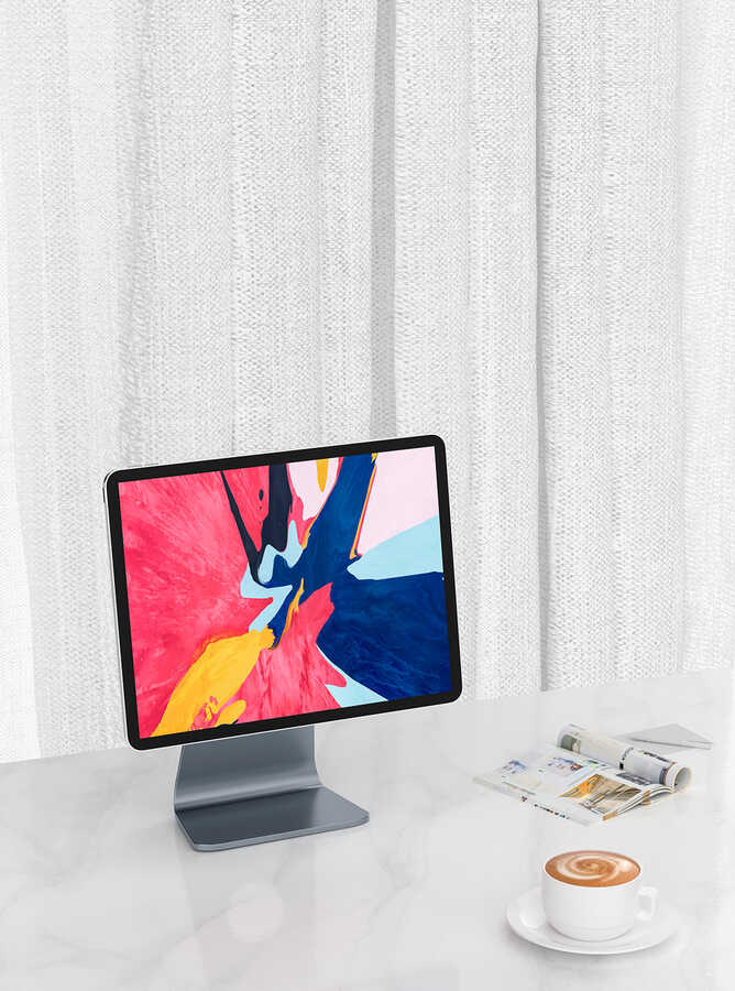 Apple iPad Pro 12.9 2021 (5.Nesil) Wiwu ZM309 12.9 İnç Tablet Standı Gri
