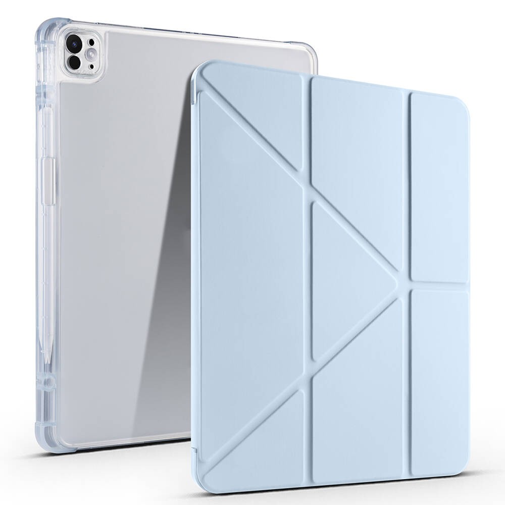 Apple iPad Pro 13 2024 Kılıf Zore Tri Folding Kalem Bölmeli Standlı Kılıf