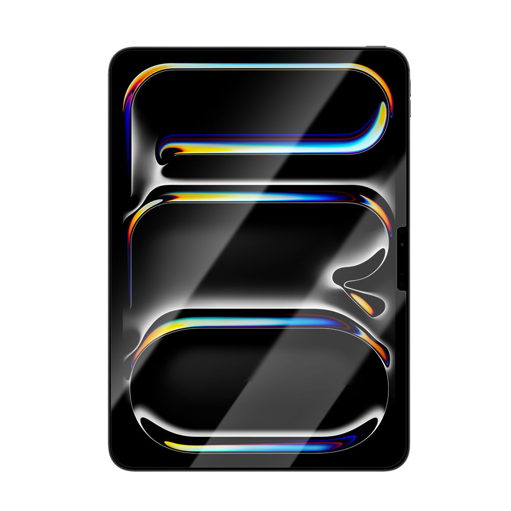 Apple iPad Pro 13 2025 M5 CaseWorld Steel Shield Serisi Temperli Cam Ekran Koruyucu + Uygulama Aparatı Şeffaf