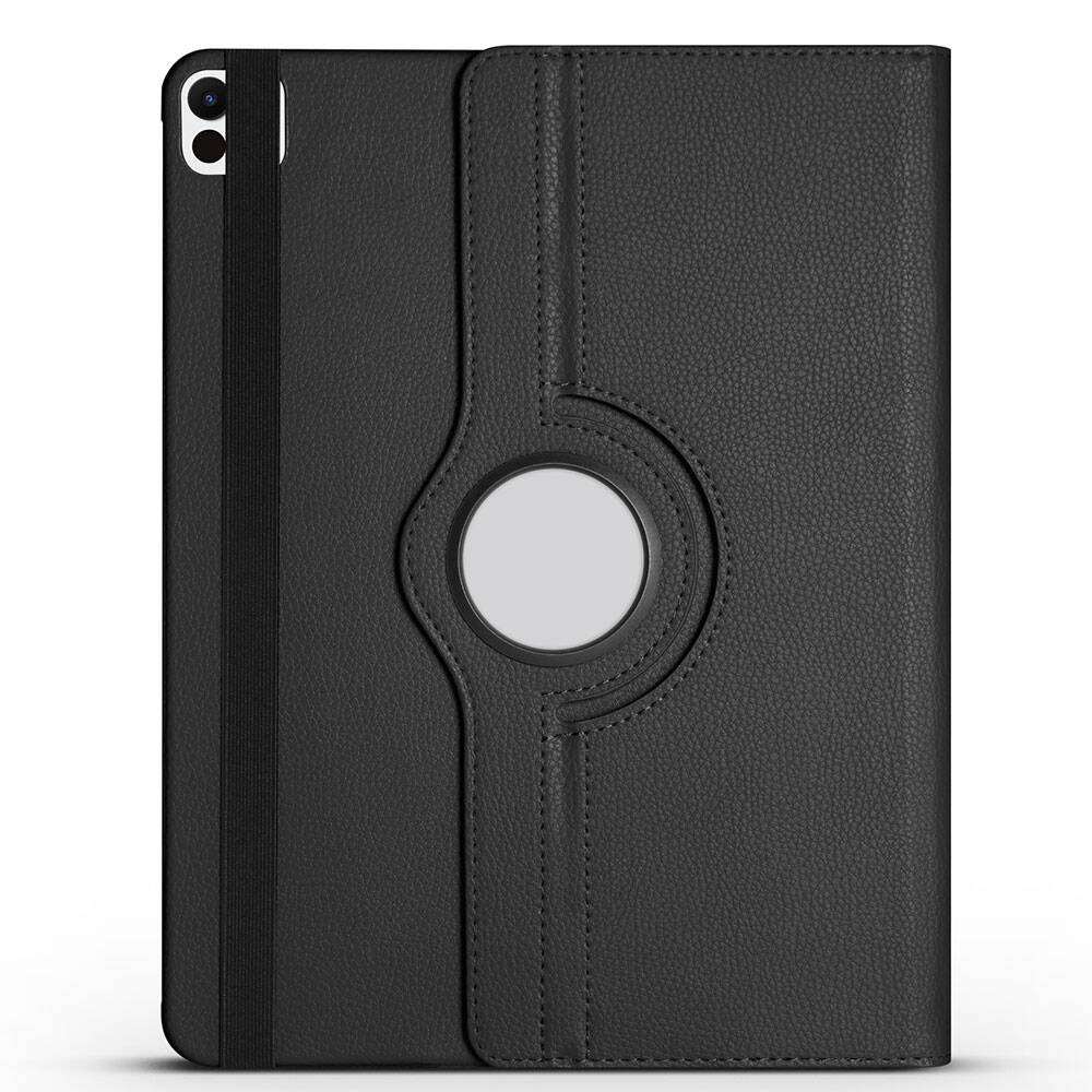 Apple iPad Pro 13 2025 M5 Zore Dönebilen Standlı Kılıf Siyah