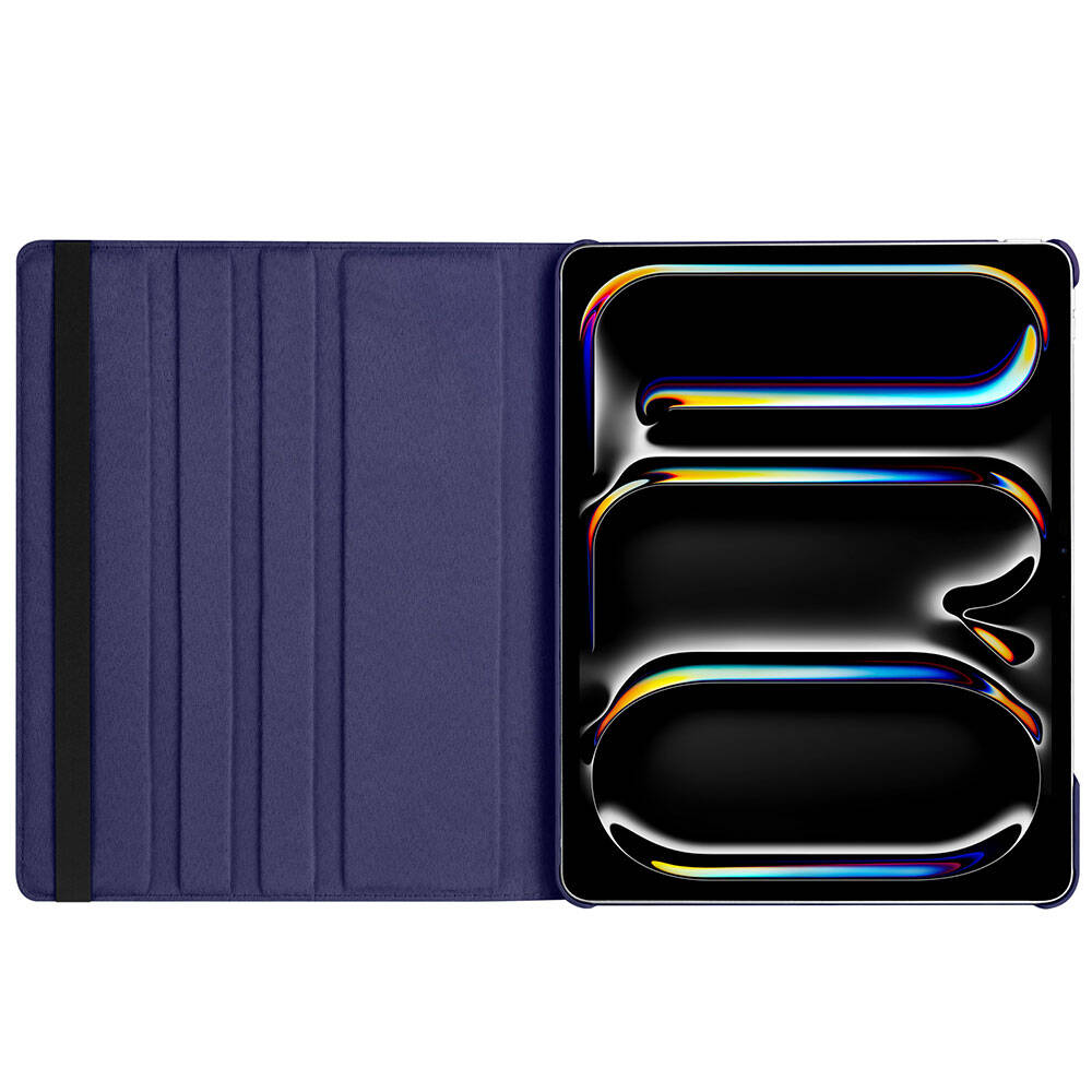 Apple iPad Pro 13 2025 M5 Zore Dönebilen Standlı Kılıf Mor