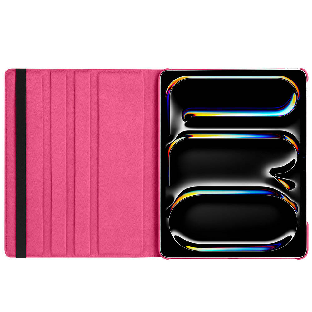 Apple iPad Pro 13 2025 M5 Zore Dönebilen Standlı Kılıf Mor