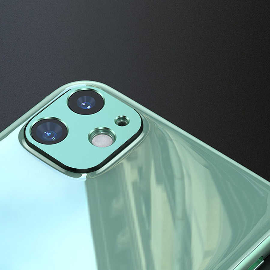 Apple iPhone 11 Benks Kamera Lens Koruyucu Yeşil