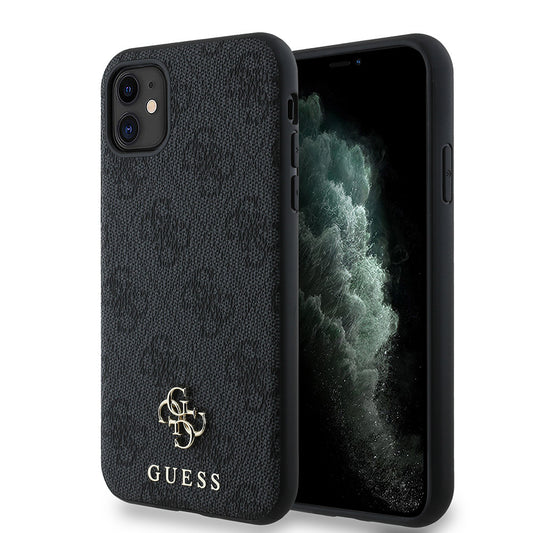 Apple iPhone 11 Kılıf Guess Orjinal Lisanslı M-safe Şarj Özellikli Small 4G Classic Kapak Pembe