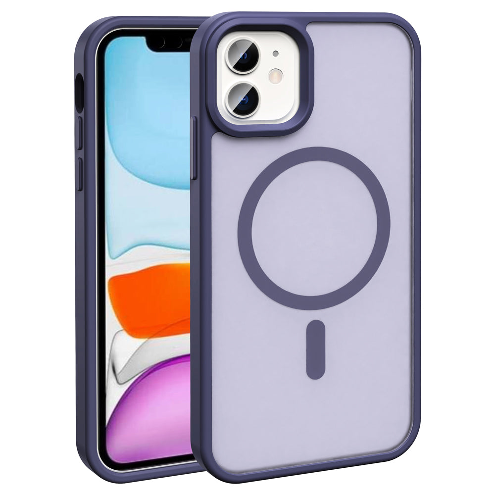 Apple iPhone 11 Kılıf M-safe Şarj Özellikli Mat Arka Yüzey Zore Sio Kapak