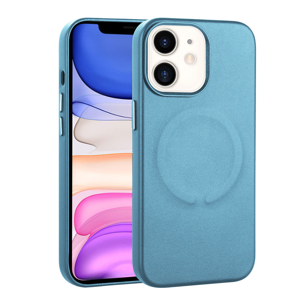 Apple iPhone 11 Kılıf PU Deri M-safe Wireless Şarj Özellikli Zore Derix Kapak