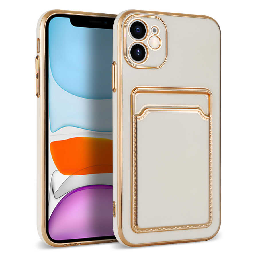 Apple iPhone 11 Kılıf Zore Bark Kartlıklı Kapak