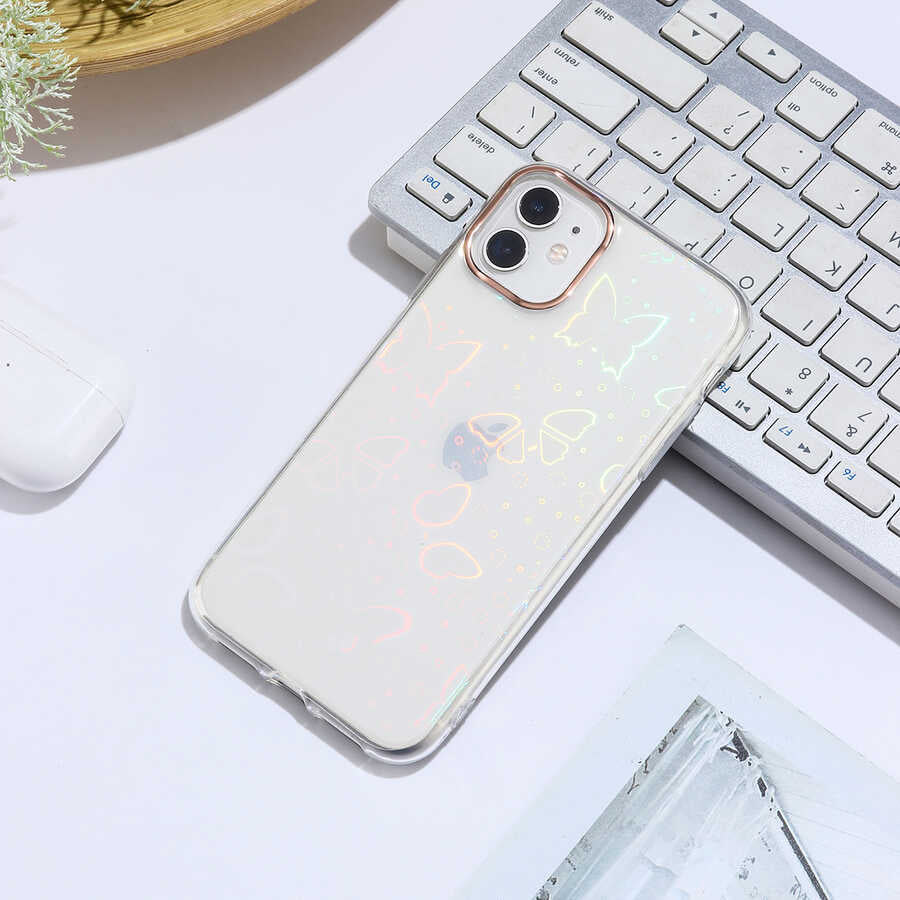 Apple iPhone 11 Kılıf Zore Sidney Desenli Sert Kapak
