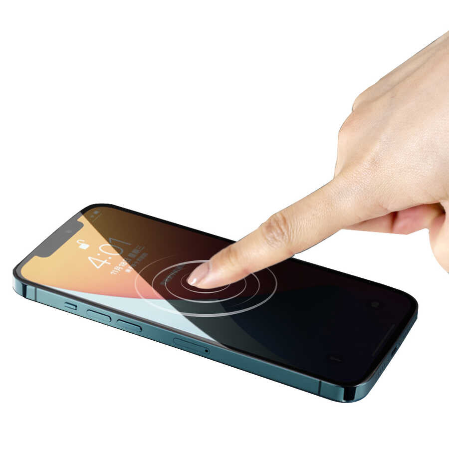 Apple iPhone 11 Wiwu iPrivacy HD Anti-Peep Ekran Koruyucu Siyah