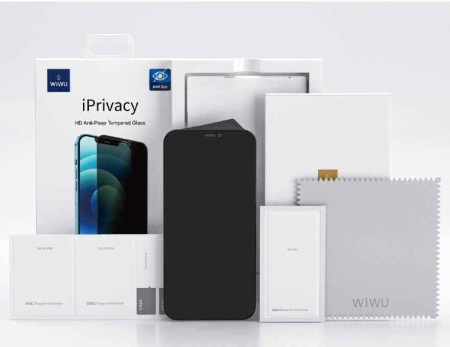 Apple iPhone 11 Wiwu iPrivacy HD Anti-Peep Ekran Koruyucu Siyah