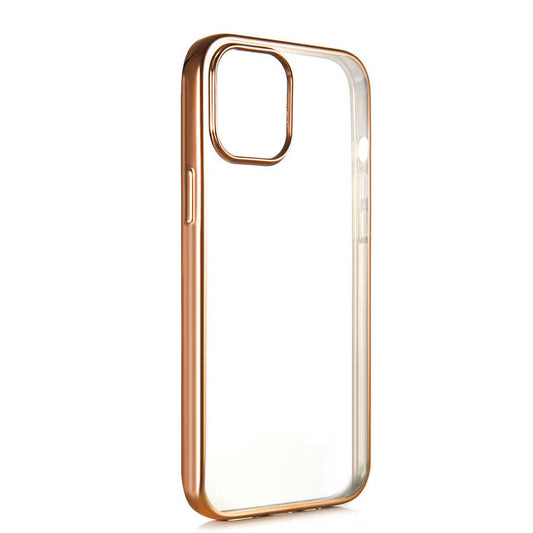 Apple iPhone 12 Benks Magic Glitz Ultra-Thin Transparent Protective Soft Kapak Gold