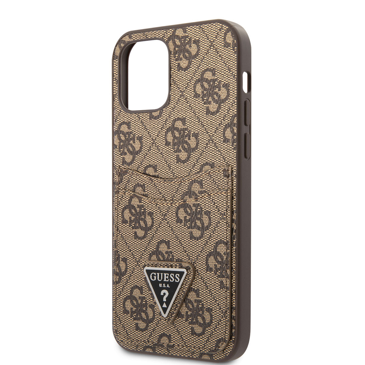Apple iPhone 12 Kılıf GUESS Çift Kart Bölmeli Kapak