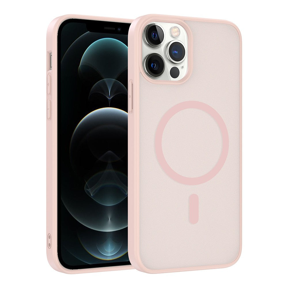 Apple iPhone 12 Kılıf M-safe Şarj Özellikli Zore Babet Kapak