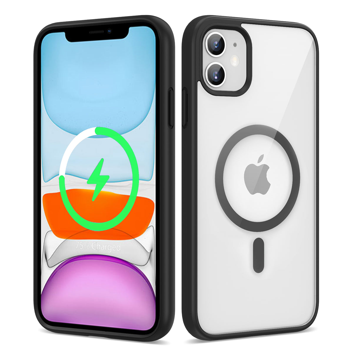 Apple iPhone 12 Kılıf M-safe Wireless Şarj Özellikli Silikon Zore Ege Kapak
