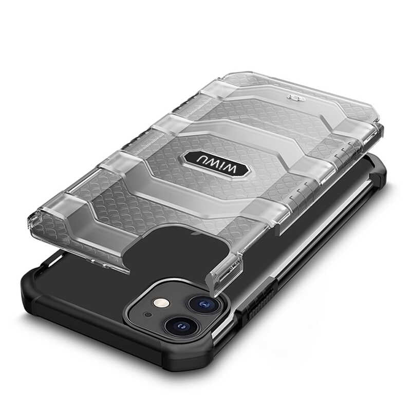 Apple iPhone 12 Kılıf Wiwu Voyager Kapak Koyu Yeşil